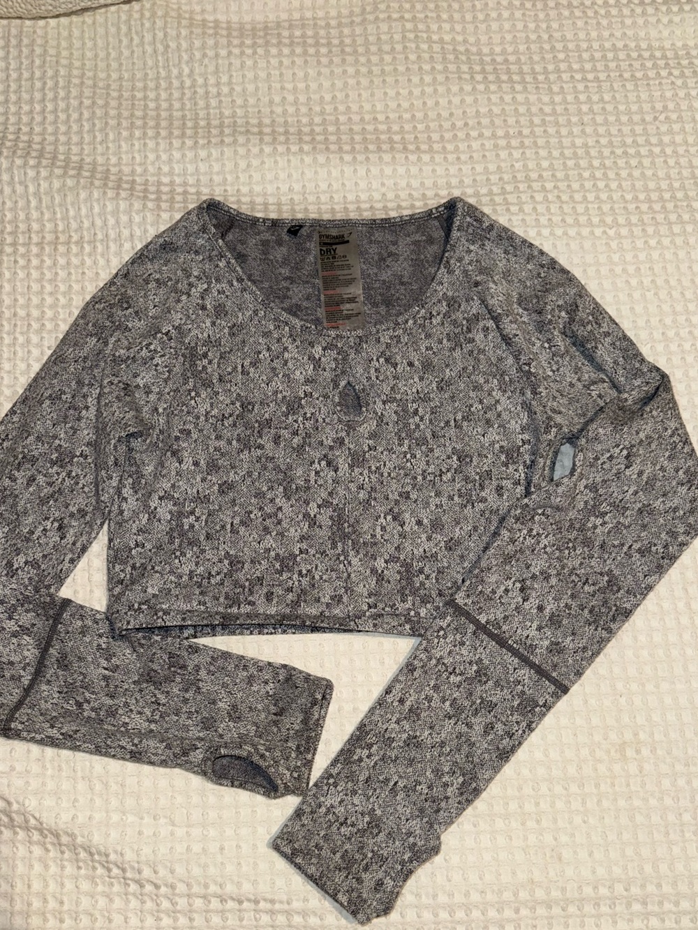 2/$20 - Gymshark Marled Gray Short-Sleeve Athletic Tee